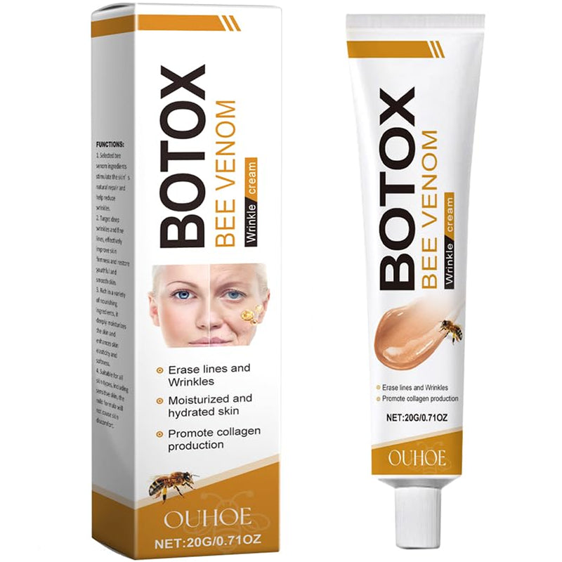 Bee Venom Wrinkle Removal Cream jar front view with label