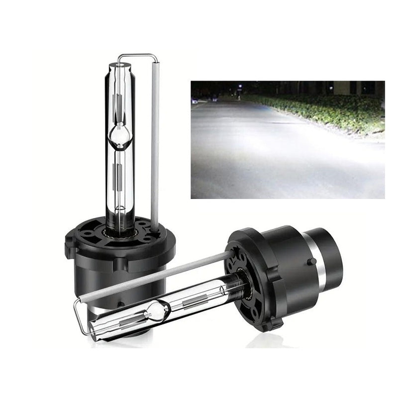 D2S HID Xenon car headlight bulb showing quartz glass tube
