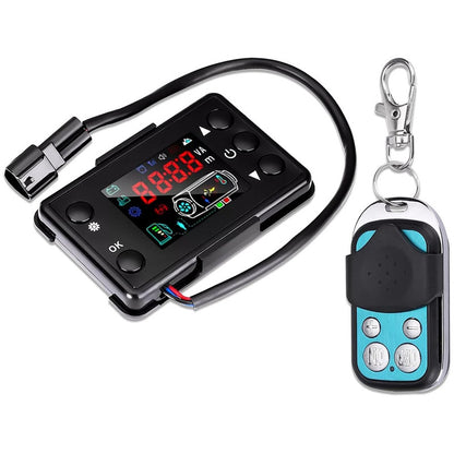 Diesel air warmer controller front view with clear LCD display