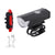 Front view of bike light set showing USB rechargeable front light