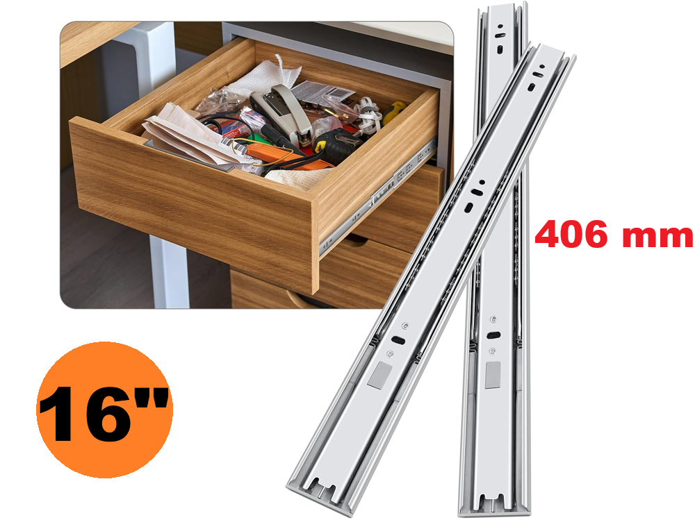 16" Drawer Slides Runner
