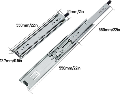 550mm Drawer Slides Runner