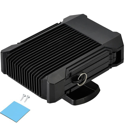 Car heater for windscreen 12V showing front view with black plastic casing