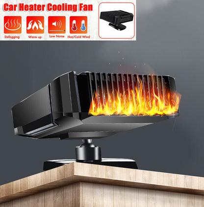 Car Heater For Windscreen 2 in 1 Portable 12V