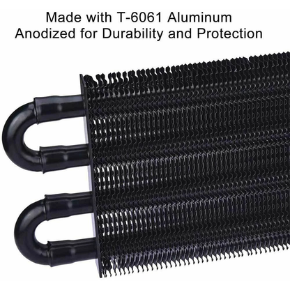 Universal 4 rows oil cooler radiator with mounting accessories included
