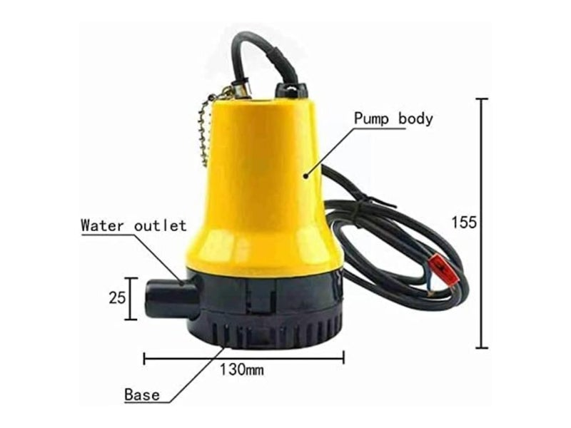 Submersible Water Pump 24V  4500L/H