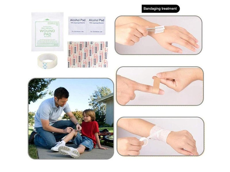 46pcs first aid kit packed in durable polyester bag