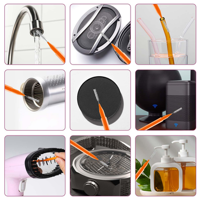 Interdental brush toothpick set displayed for travel use
