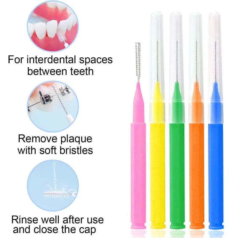 60Pcs X 1.5 mm Interdental Brushes Health Care Tooth