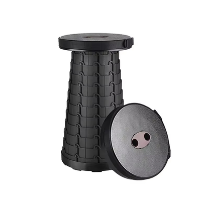 Folding telescopic stool with 120 cm shoulder strap attached