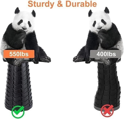 Lightweight folding telescopic stool made from high-strength plastic