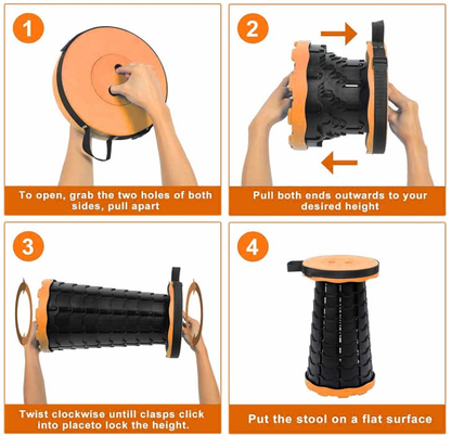 Folding Telescopic Stool