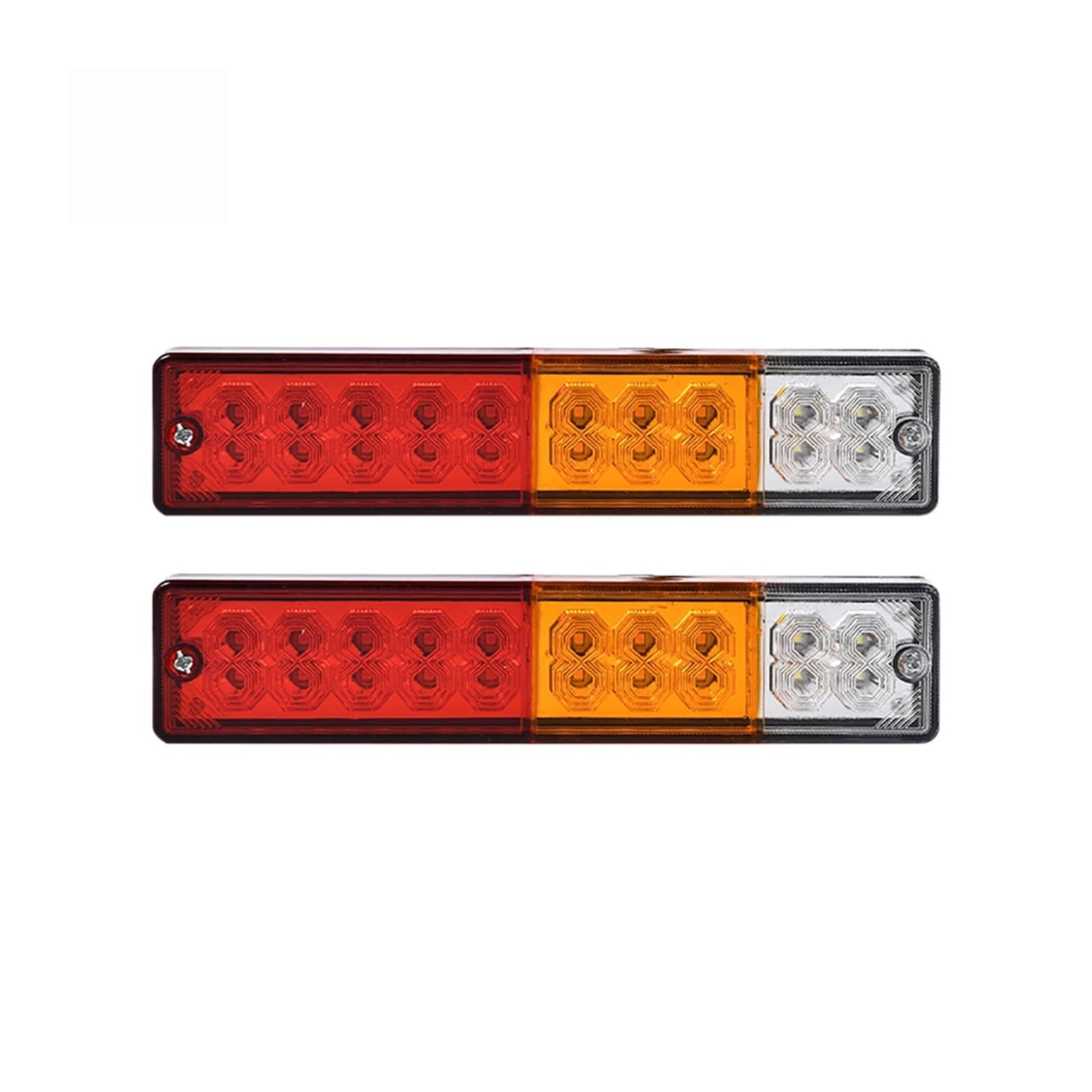 LED trailer tail light showing reverse white LED lights
