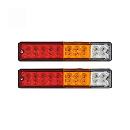 LED trailer tail light showing reverse white LED lights