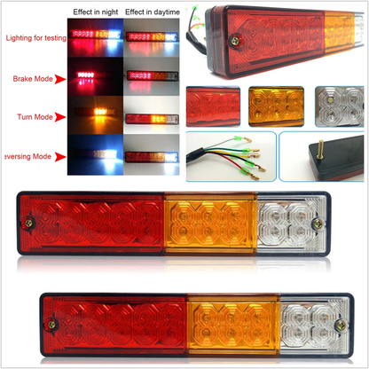 Waterproof LED trailer tail light with cable connection