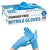 Disposable nitrile gloves medium size blue in box view