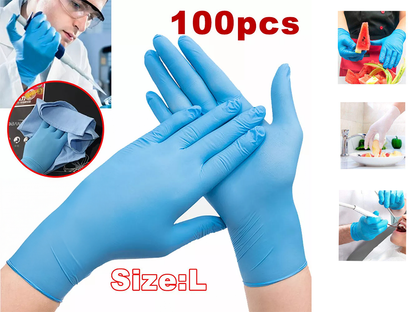 Nitrite Large Size Disposable Gloves  100x