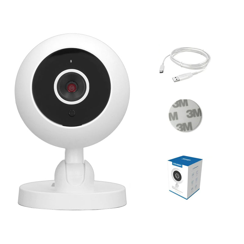 WiFi wireless security camera 1080P front view showing lens
