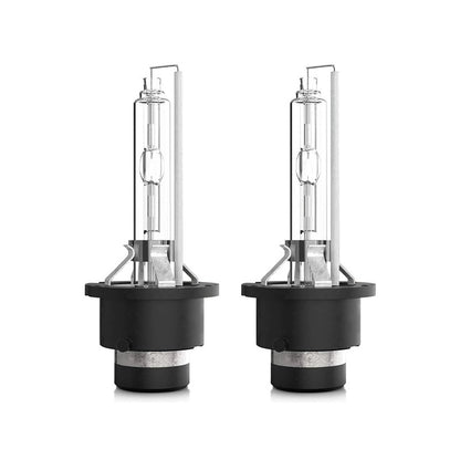 D4S HID xenon car headlight bulb showing yellow white light output