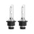 D4S HID xenon car headlight bulb showing yellow white light output