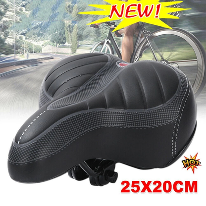 Bike saddle ventilation channel for airflow and cooling