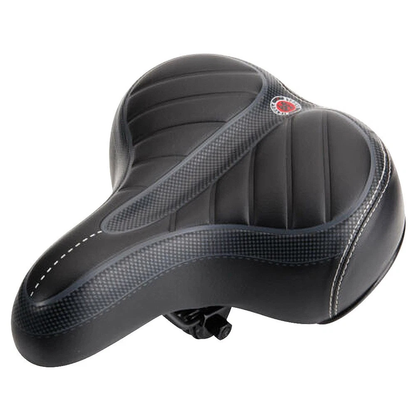 High-density foam padding visible on bike saddle underside