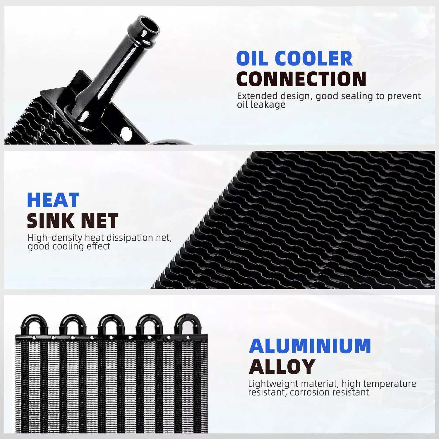 Oil cooler radiator 8 rows kit suitable for cars and SUVs