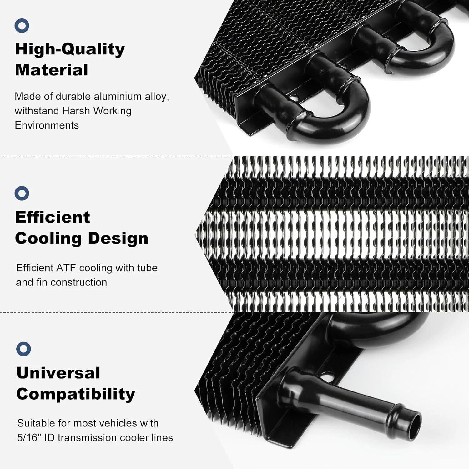 Oil cooler radiator 8 rows kit suitable for cars and SUVs