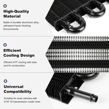 Oil cooler radiator 8 rows kit suitable for cars and SUVs