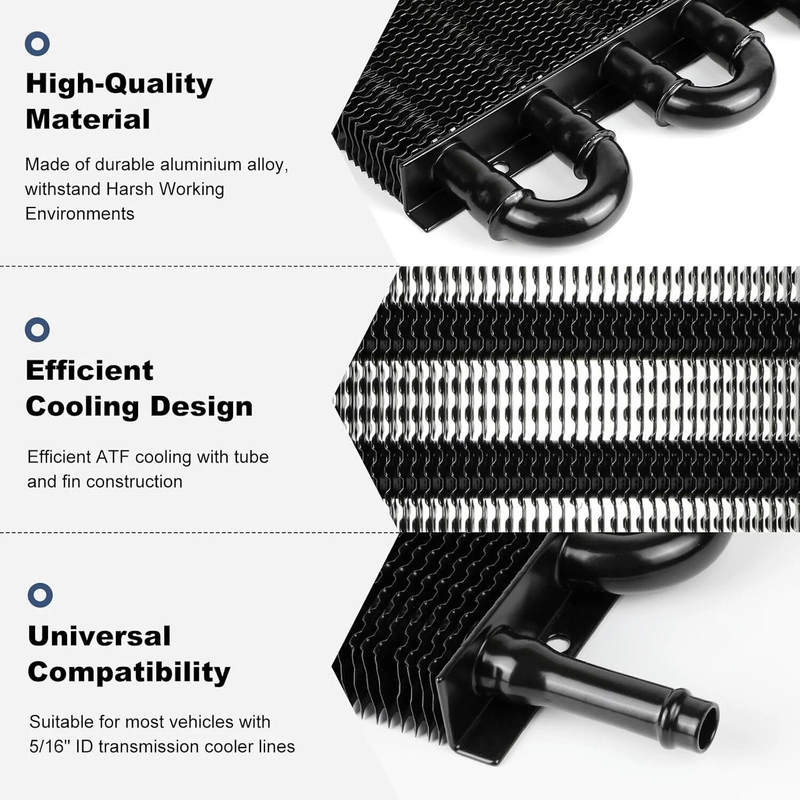 Engine Oil Cooler Radiator 8 Rows Kit