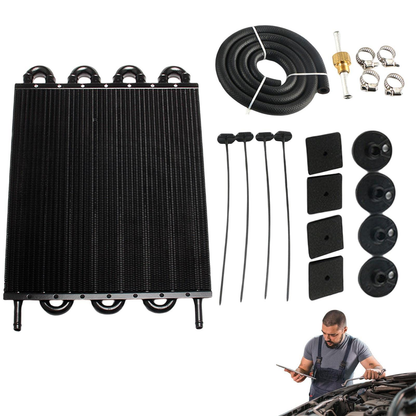 Link pipe included with oil cooler radiator 8 rows kit