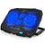 Laptop cooler gaming cooling pad black top view showing four fans