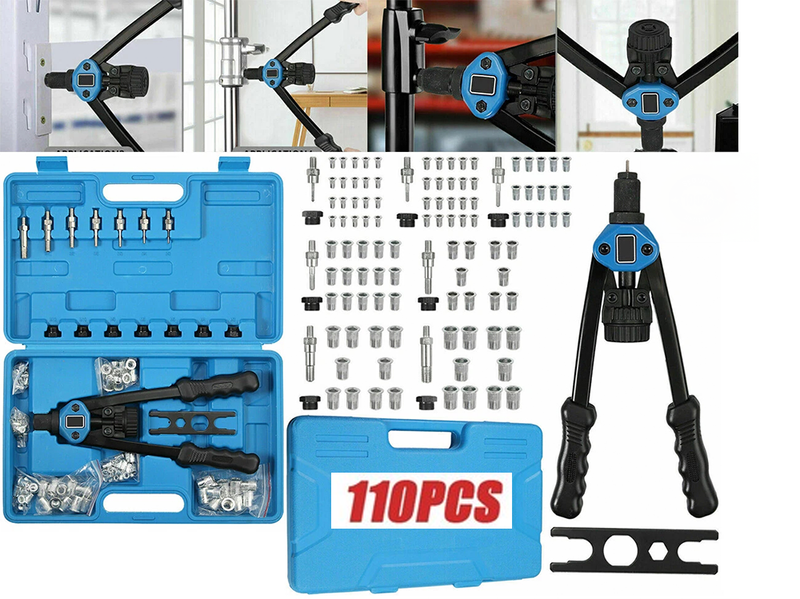110pcs Rivet Nut Rivnut Tool Kit