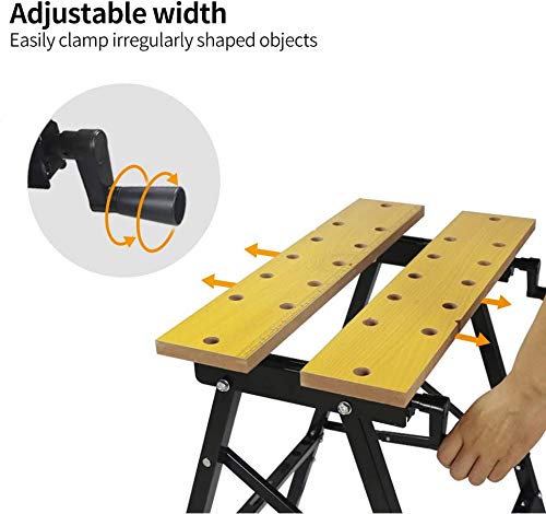 Work bench plastic jaws rotated for secure clamping
