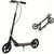 Kids scooter height adjustable black frame side view