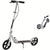 Kids scooter white aluminium frame side view