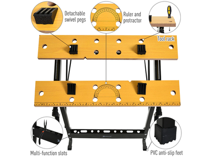 Work bench plastic jaws rotated for secure clamping