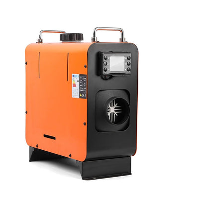 Diesel air heater showing compact metal and carbon design