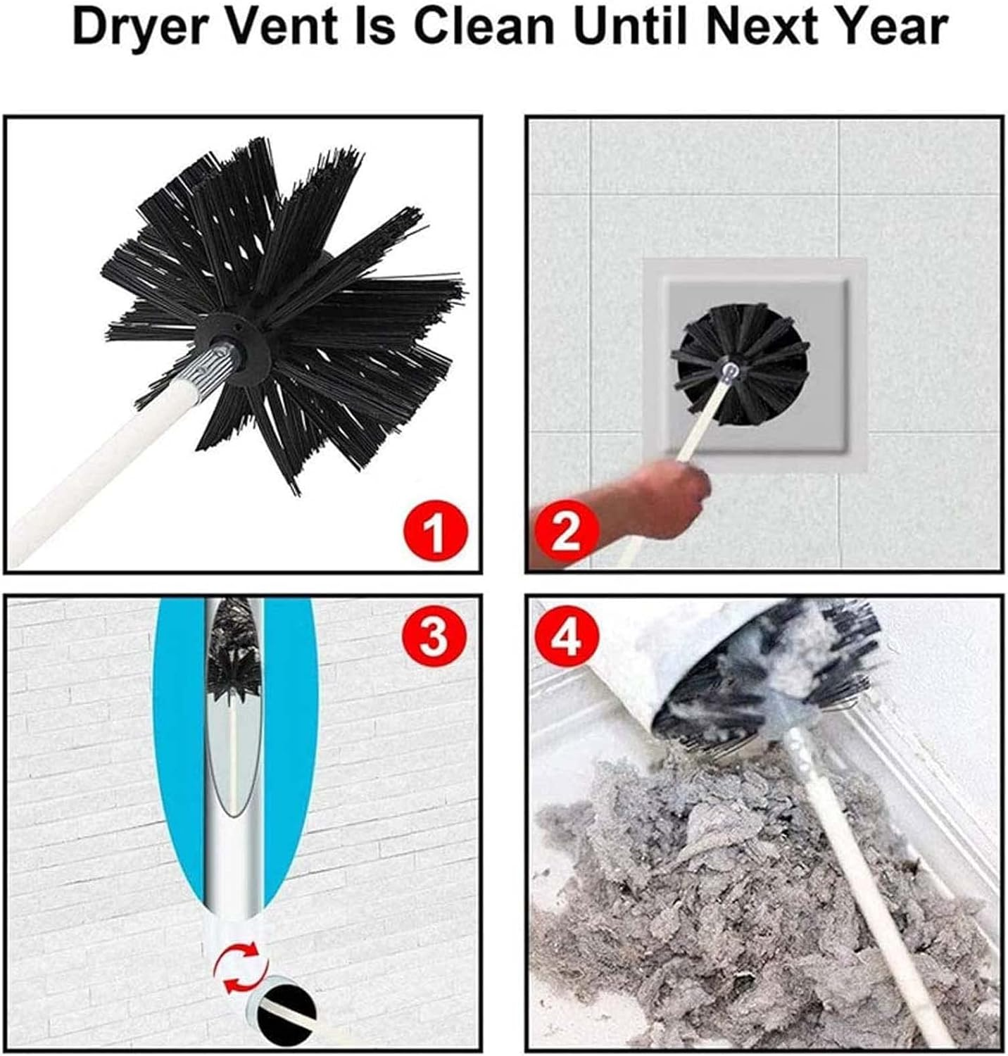 Chimney Cleaning Brush Kit
