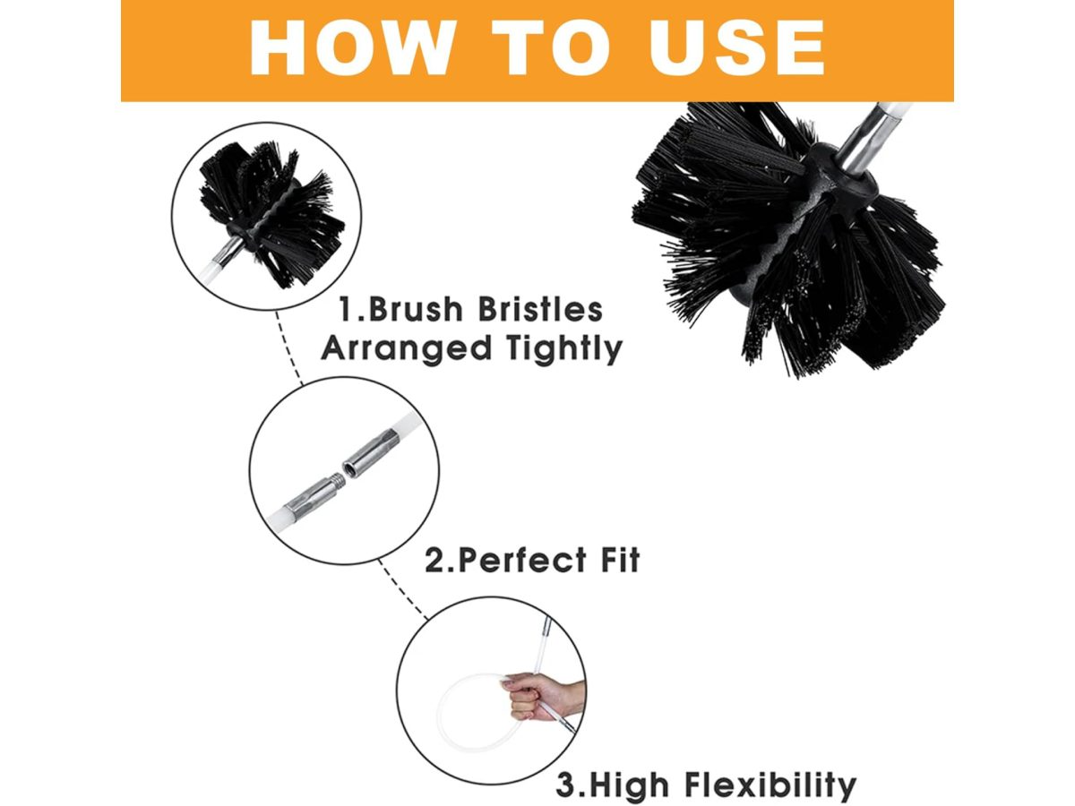 Chimney Cleaning Brush Kit