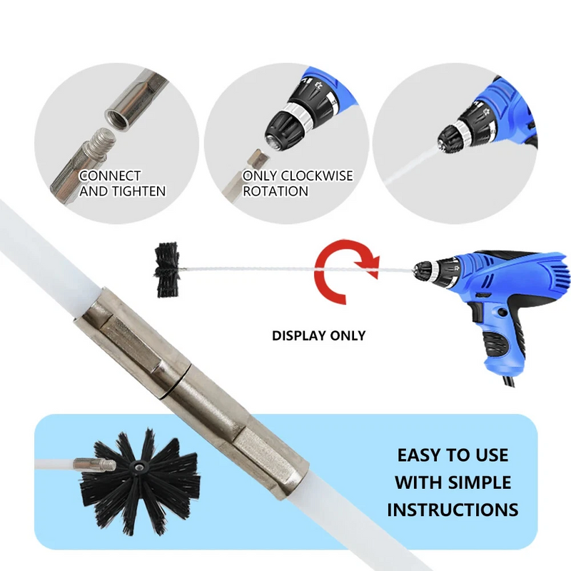 Chimney Cleaning Brush Kit