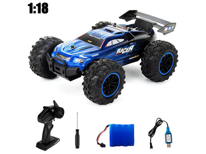 RC car remote control 1 18 scale showing suspension system