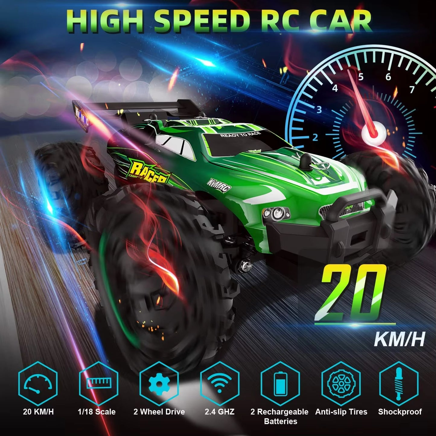 RC Car Remote Control  1:18 Scale