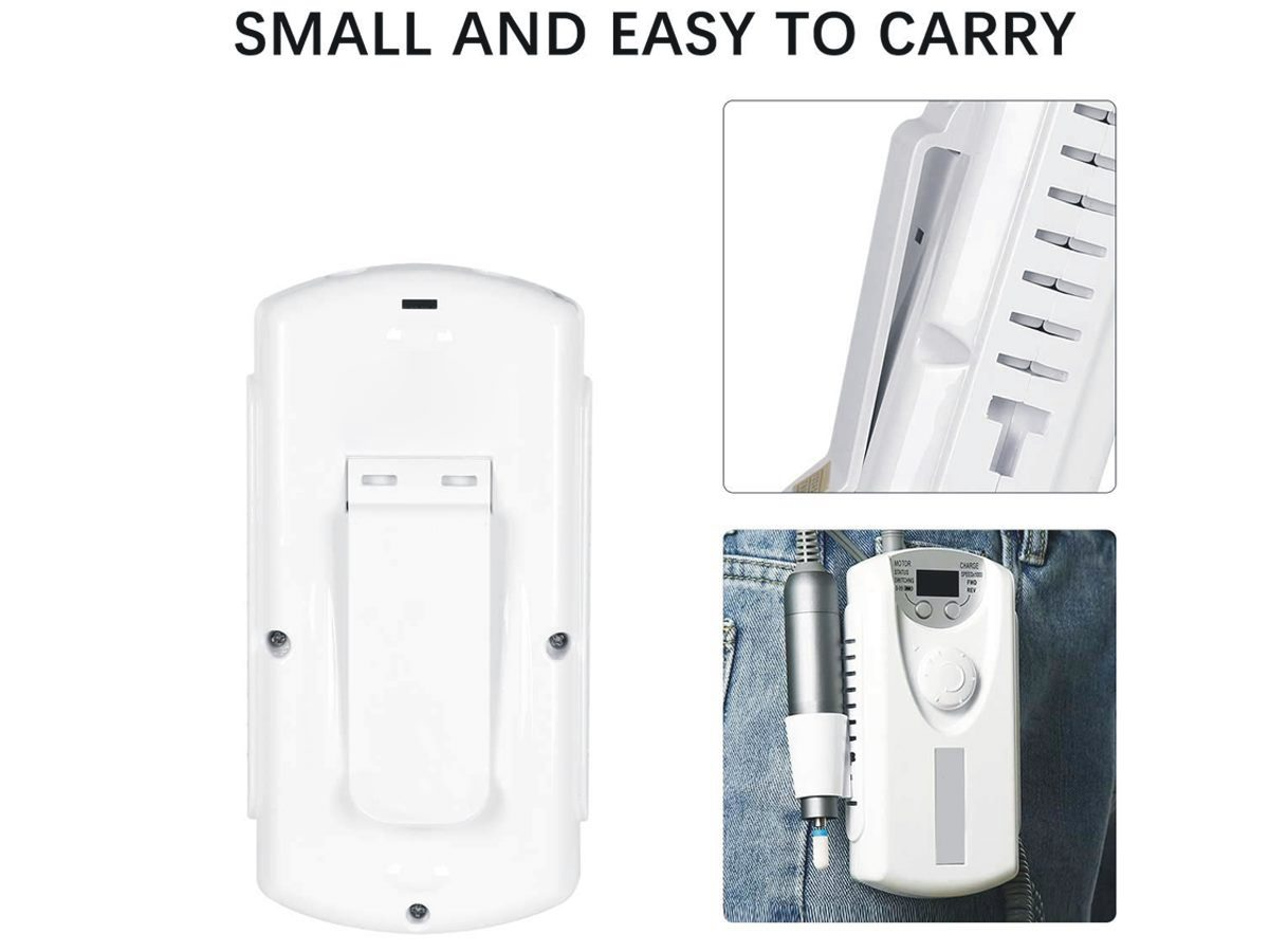 Electric nail file made from ABS plastic with ergonomic design