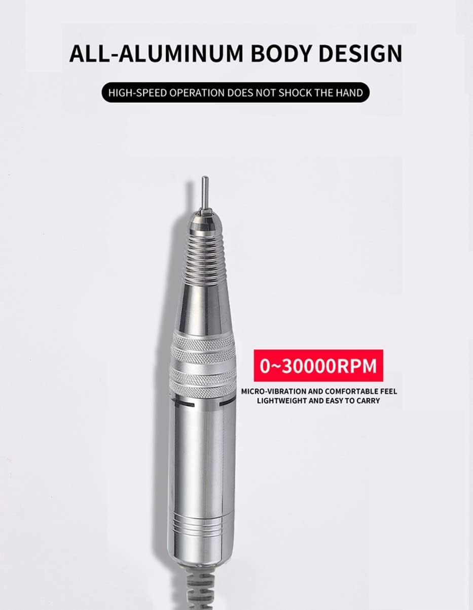 Electric nail file made from ABS plastic with ergonomic design