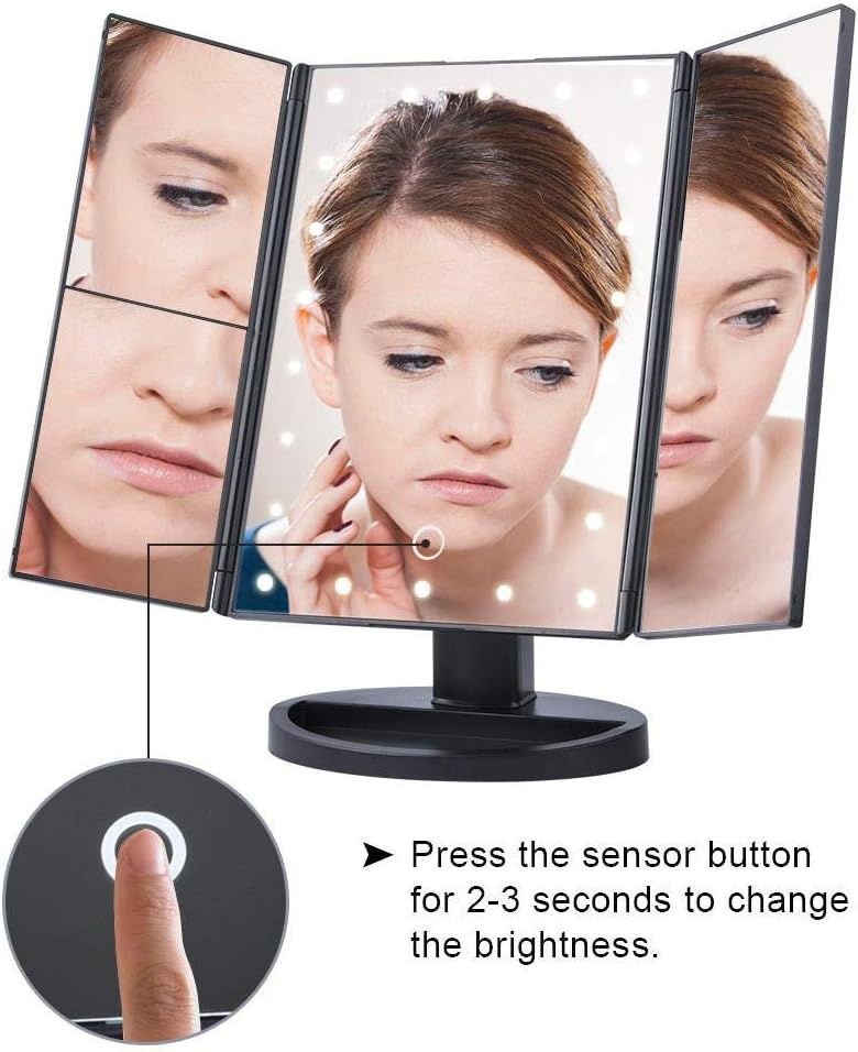LED Makeup Mirror with Smart Touch Control