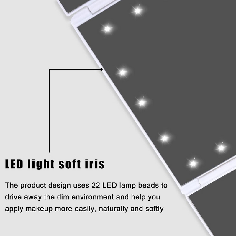 LED Makeup Mirror with Smart Touch Control