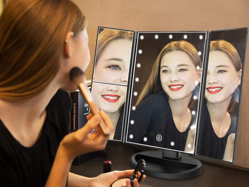 LED Makeup Mirror with Smart Touch Control