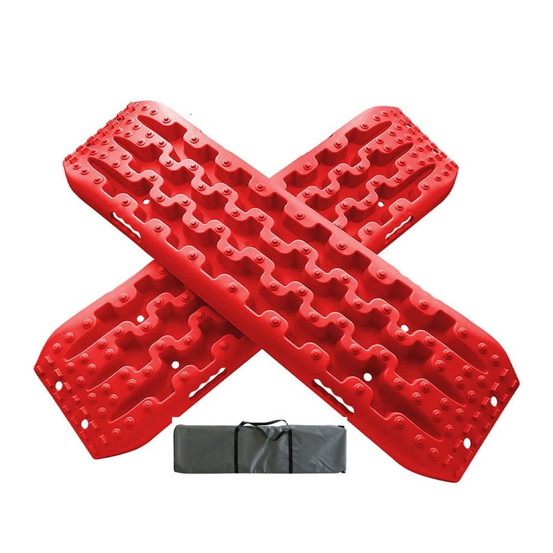 Recovery Track red colour showing U-shape tread design