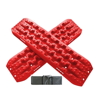 Recovery Track red colour showing U-shape tread design
